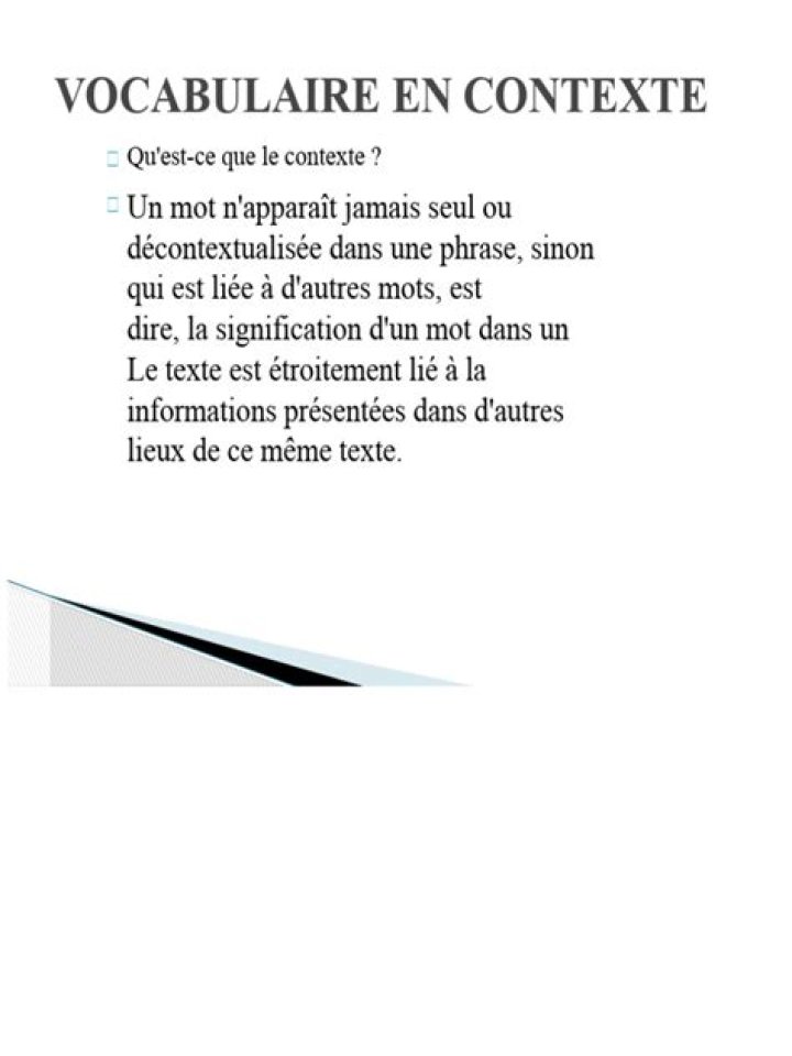 Contexte &eacute;ducatif